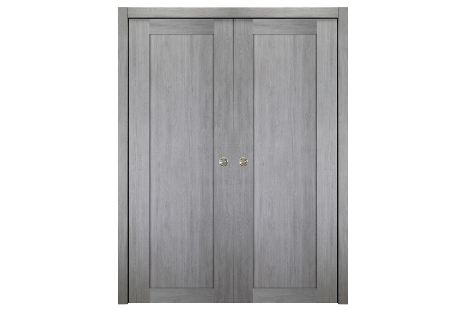 Nova Italia Stile 1 Lite Light Grey Laminate Interior Door - Double Pocket
