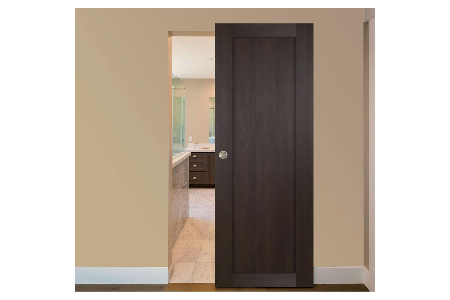 Nova Italia Stile 1 Lite Premium Wenge Laminate Interior Magic Sliding Door