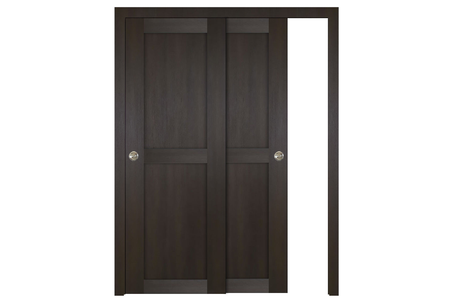 Nova Italia Stile 2 Lite Premium Wenge Laminate Interior Door - Sliding Bypass