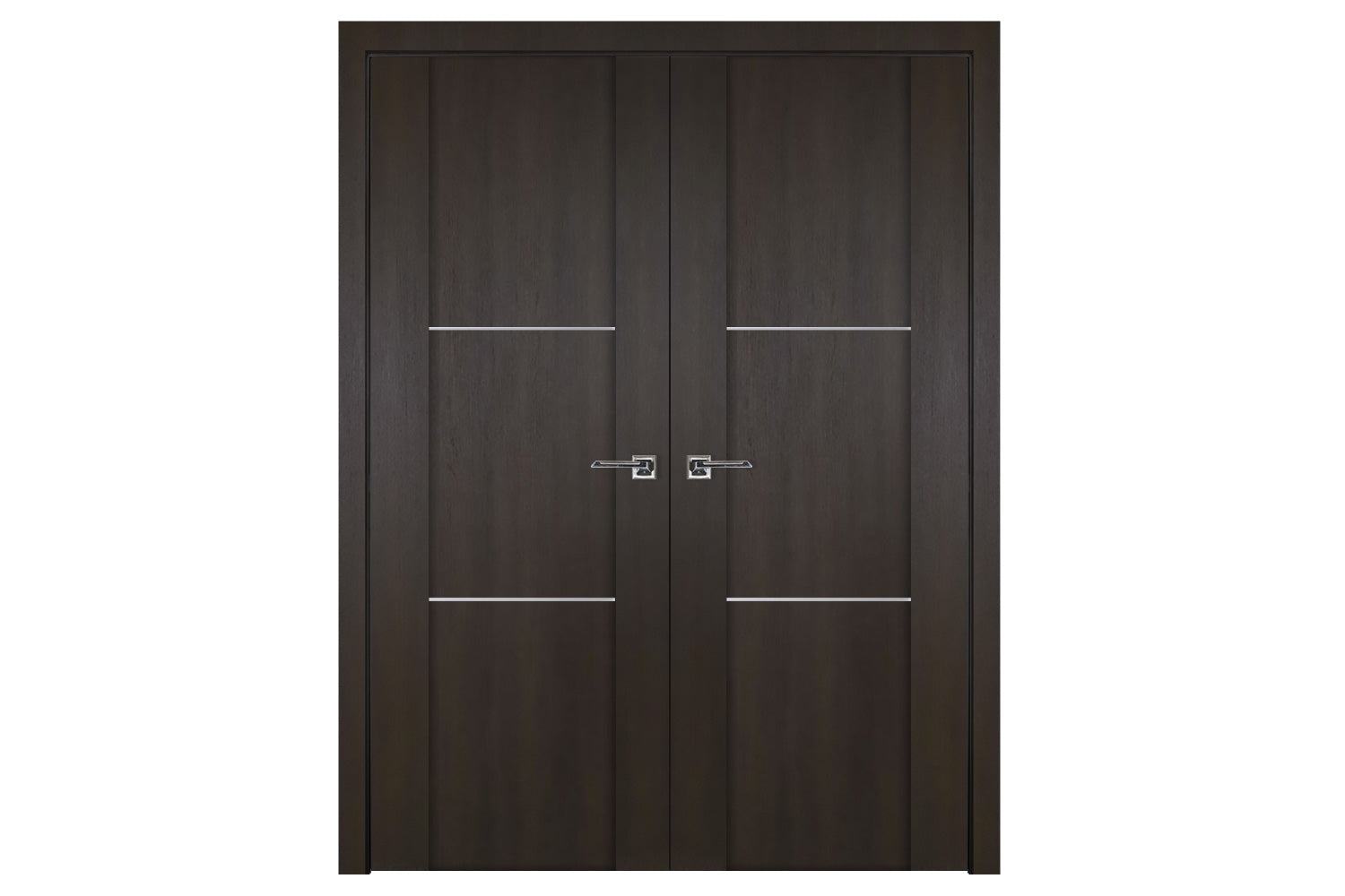 Nova Italia Stile 2H Premium Wenge Laminate Interior Door - Double Door