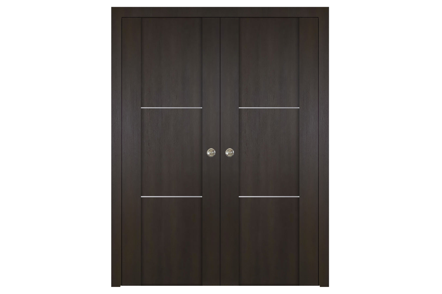 Nova Italia Stile 2H Premium Wenge Laminate Interior Door - Double Pocket
