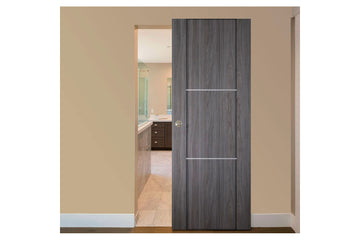 Nova Italia Stile 2H Swiss Elm Laminate Interior Magic Sliding Door