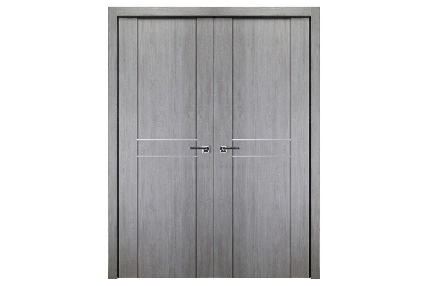 Nova Italia Stile 2HC Light Grey Laminate Interior Door - Double Door