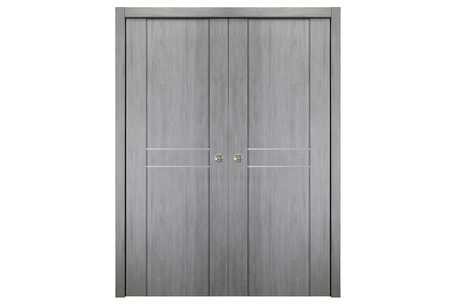 Nova Italia Stile 2HC Light Grey Laminate Interior Door - Double Pocket