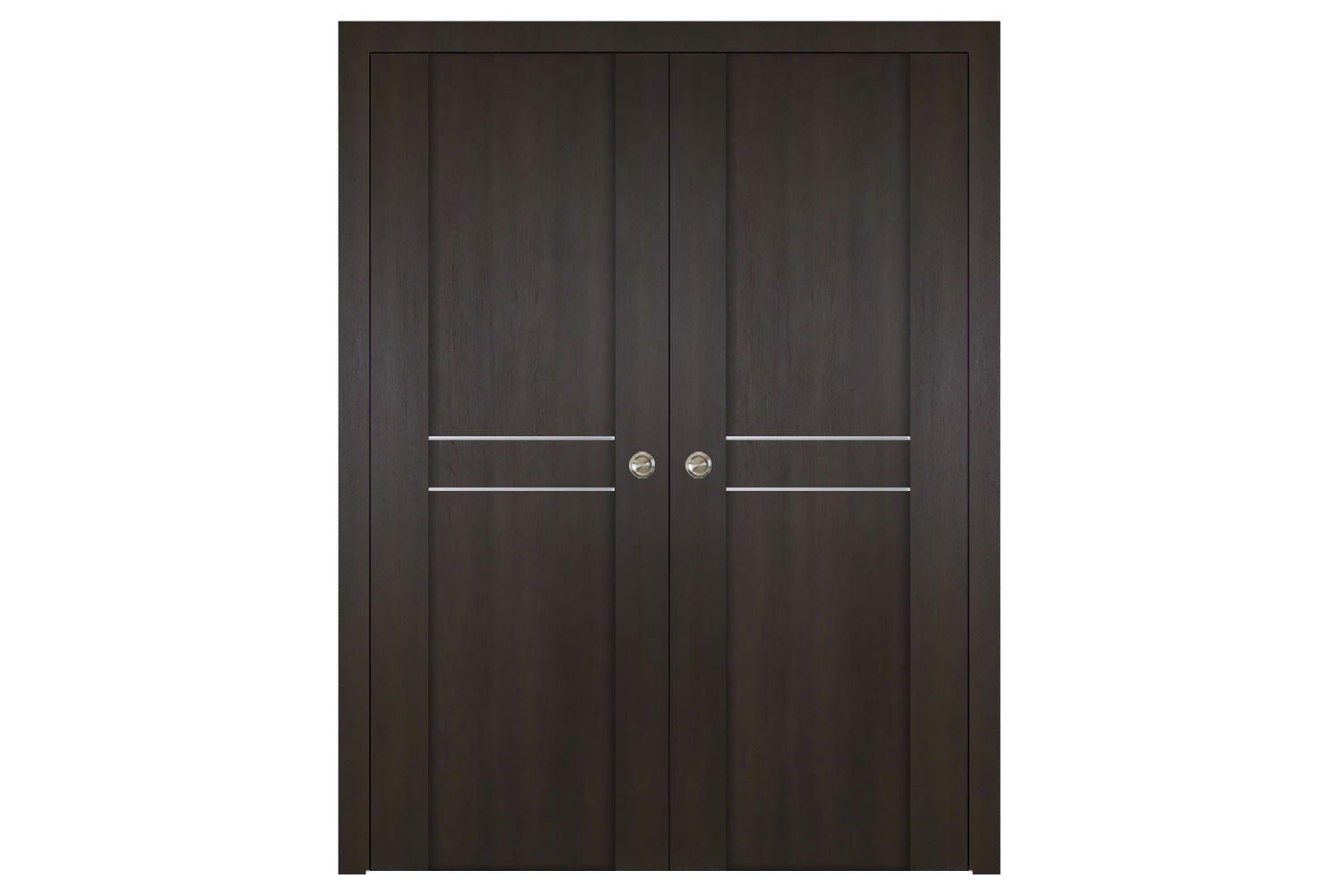 Nova Italia Stile 2HC Premium Wenge Laminate Interior Door - Double Pocket