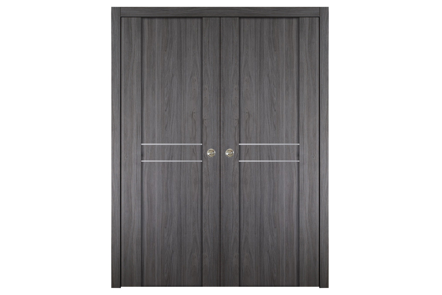 Nova Italia Stile 2HC Swiss Elm Laminate Interior Door - Double Pocket