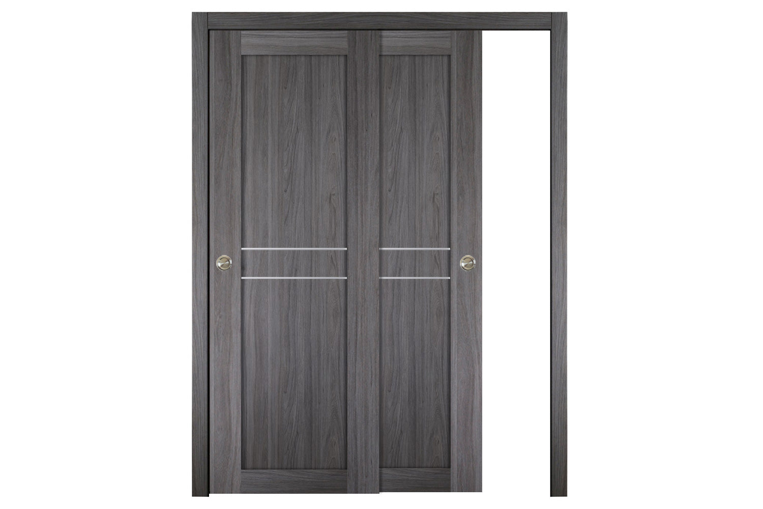 Nova Italia Stile 2HC Swiss Elm Laminate Interior Door - Sliding Bypass