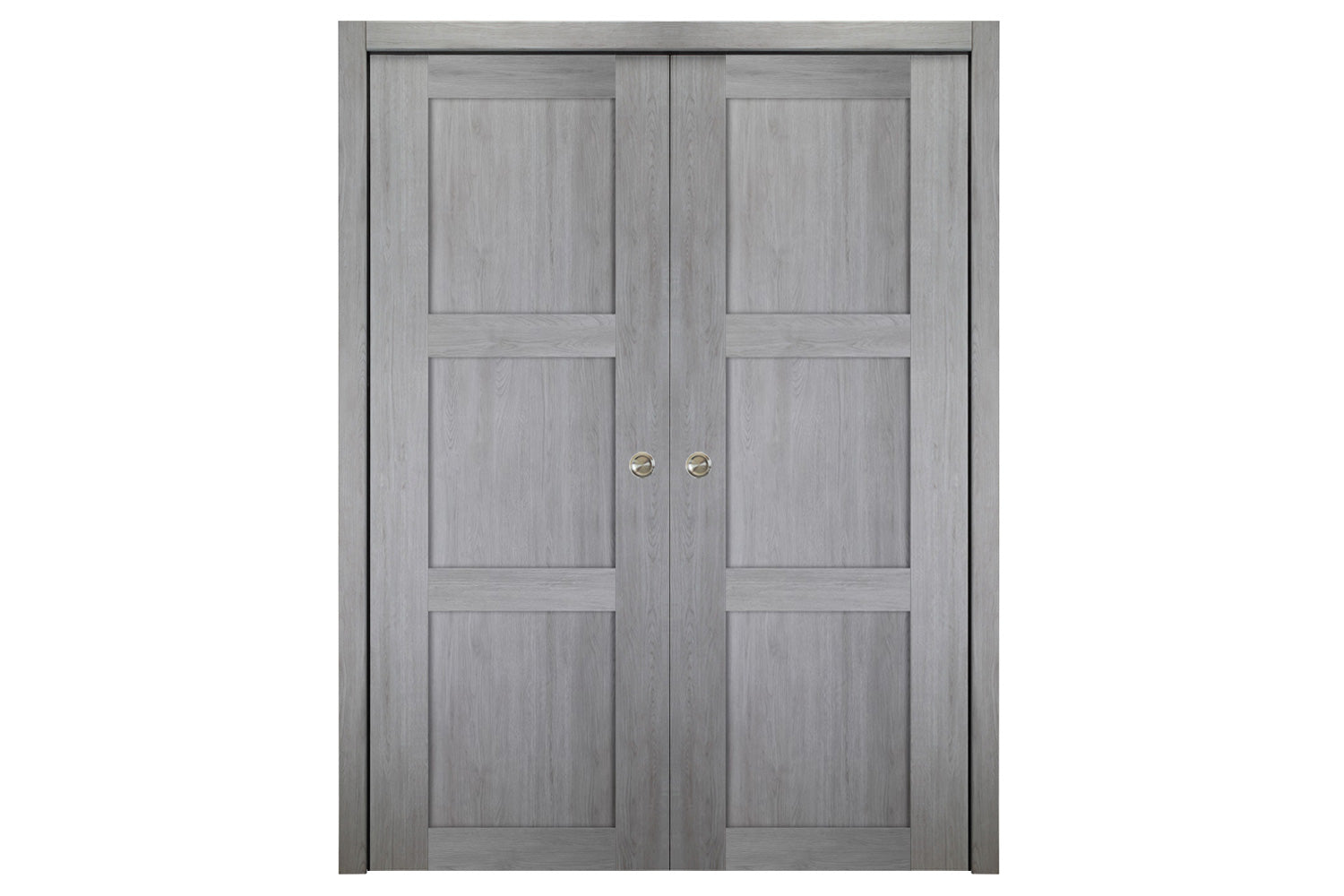 Nova Italia Stile 3 Lite Light Grey Laminate Interior Door - Double Pocket