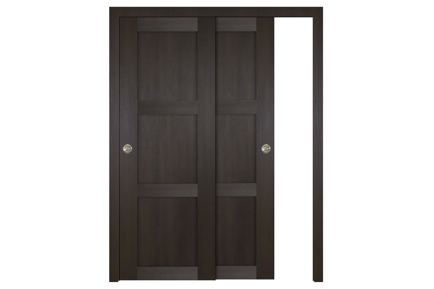 Nova Italia Stile 3 Lite Premium Wenge Laminate Interior Door - Sliding Bypass