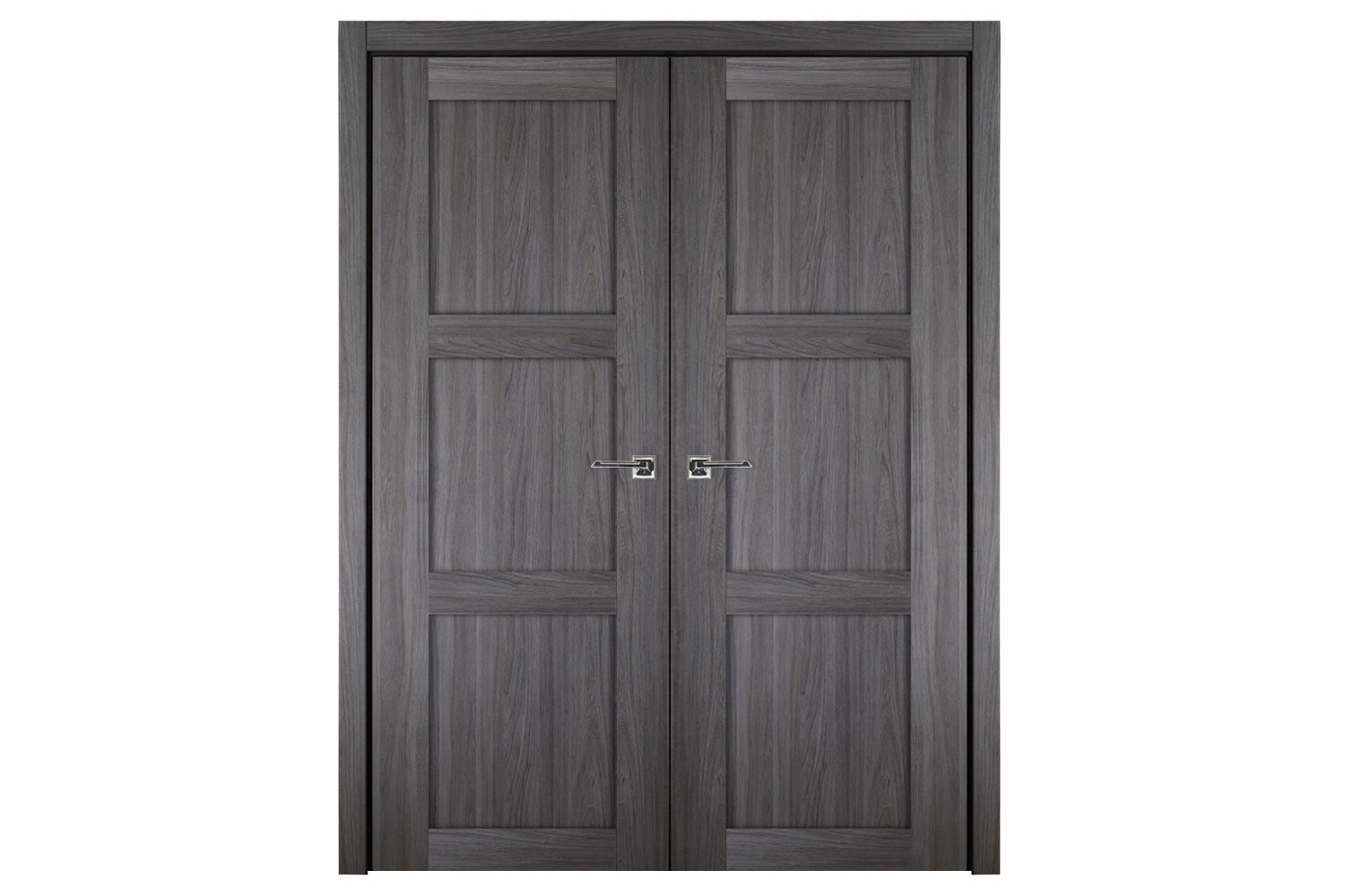 Nova Italia Stile 3 Lite Swiss Elm Laminate Interior Door - Double Door