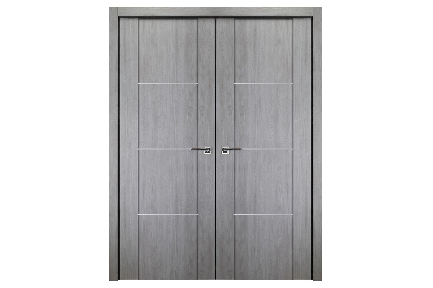 Nova Italia Stile 3H Light Grey Laminate Interior Door - Double Door