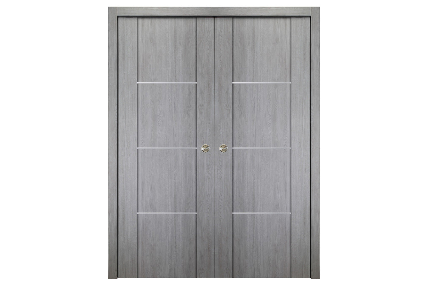 Nova Italia Stile 3H Light Grey Laminate Interior Door - Double Pocket