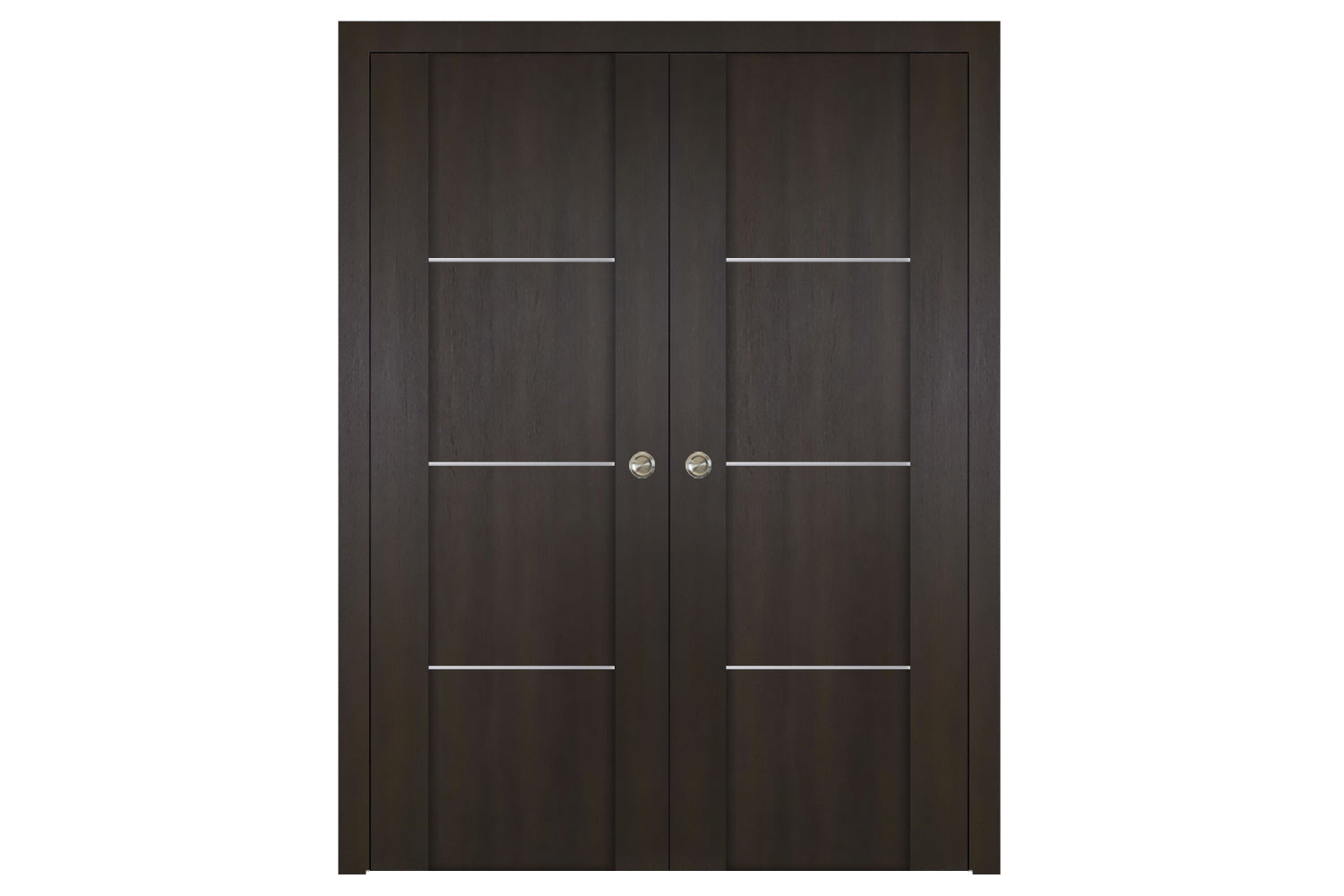 Nova Italia Stile 3H Premium Wenge Laminate Interior Door - Double Pocket