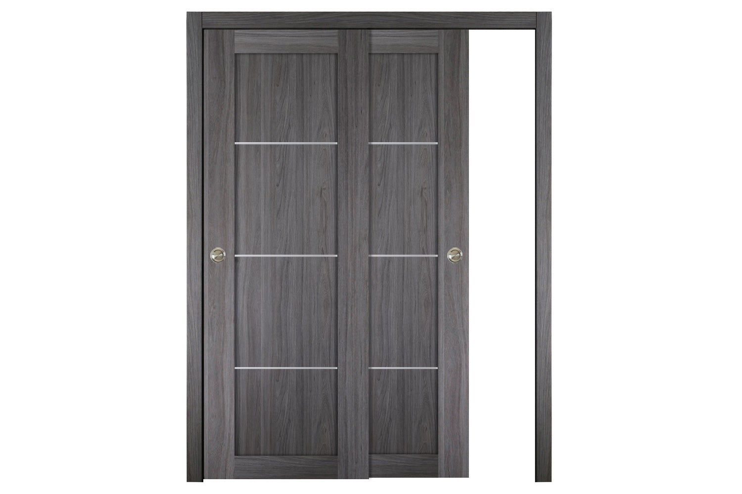 Nova Italia Stile 3H Swiss Elm Laminate Interior Door - Sliding Bypass