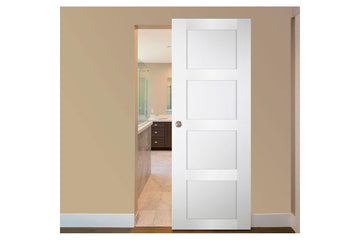 Nova Italia Stile 4 Lite Alaskan White Laminate Interior Magic Sliding Door