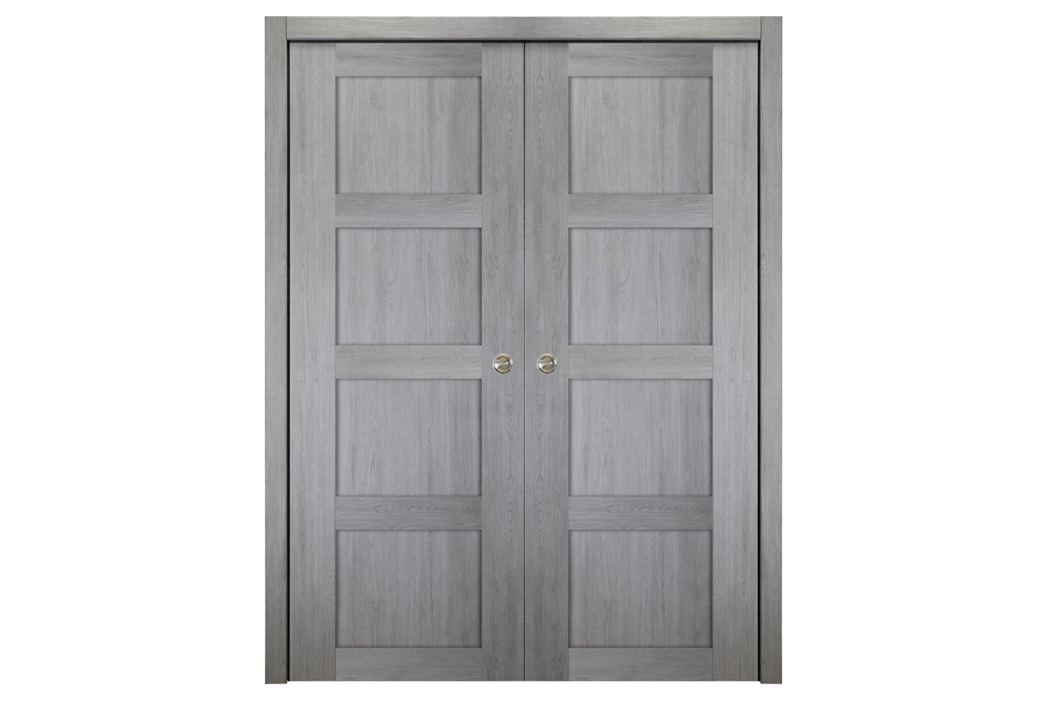 Nova Italia Stile 4 Lite Light Grey Laminate Interior Door - Double Pocket