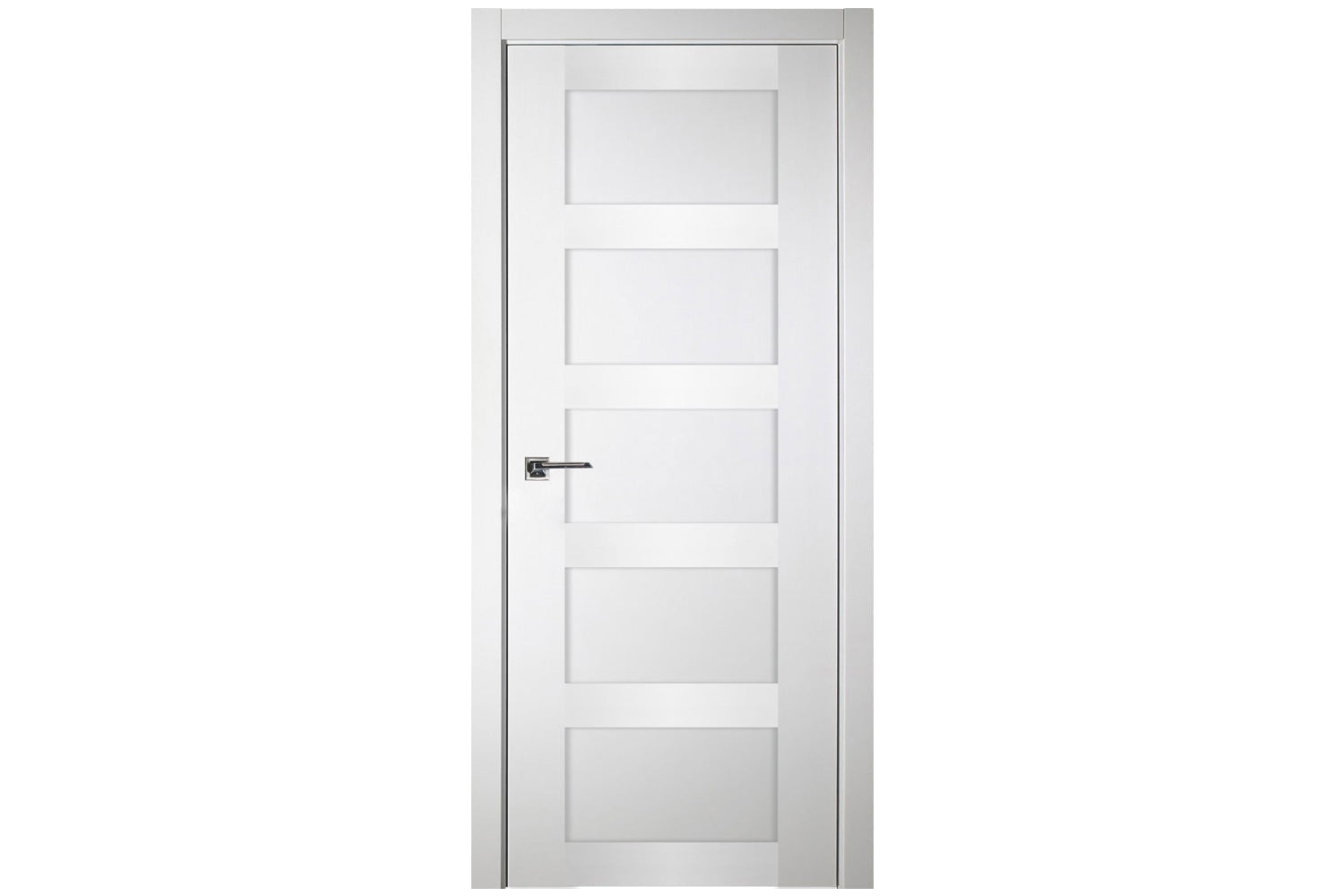 Nova Italia Stile 5 Lite Alaskan White Laminate Interior Door