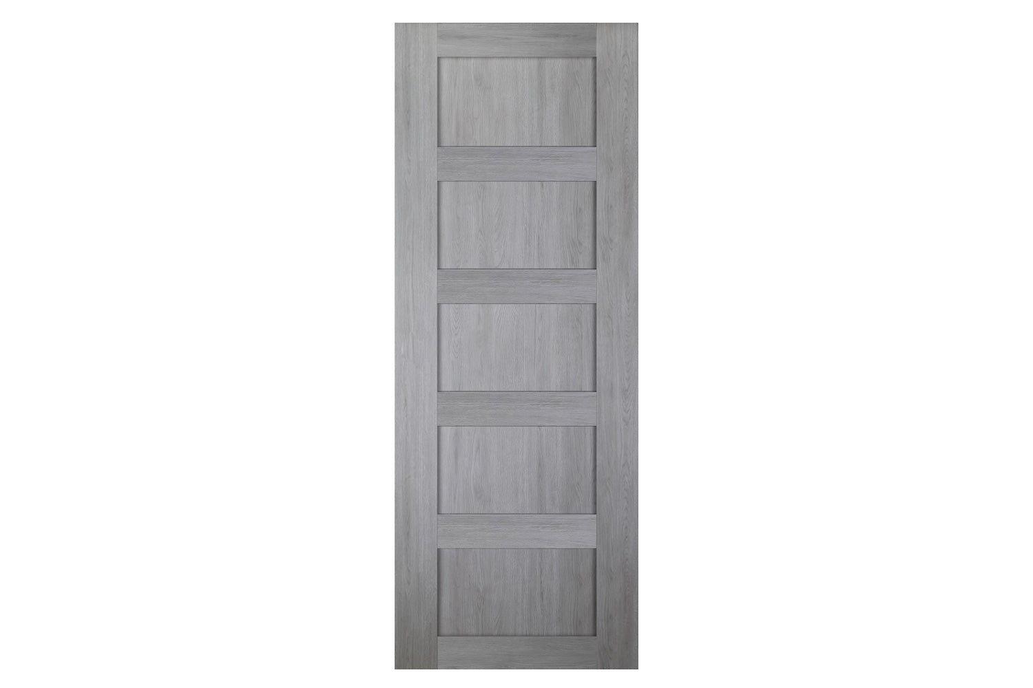 Nova Italia Stile 5 Lite Light Grey Laminate Interior Door - Slab