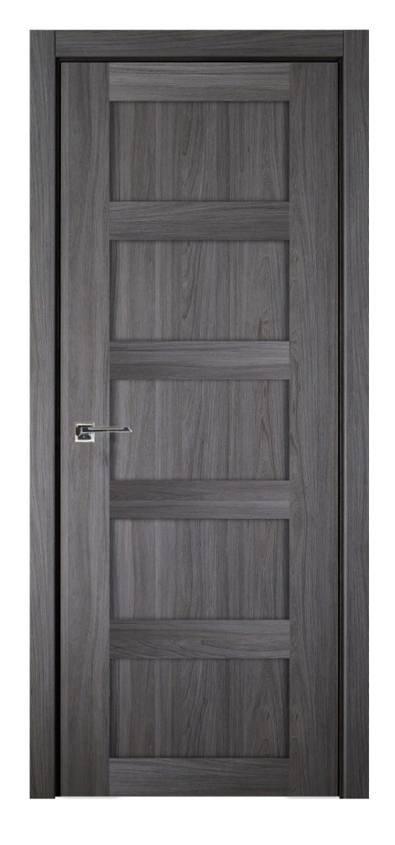 Nova Italia Stile 5 Lite Swiss Elm Laminate Interior Door