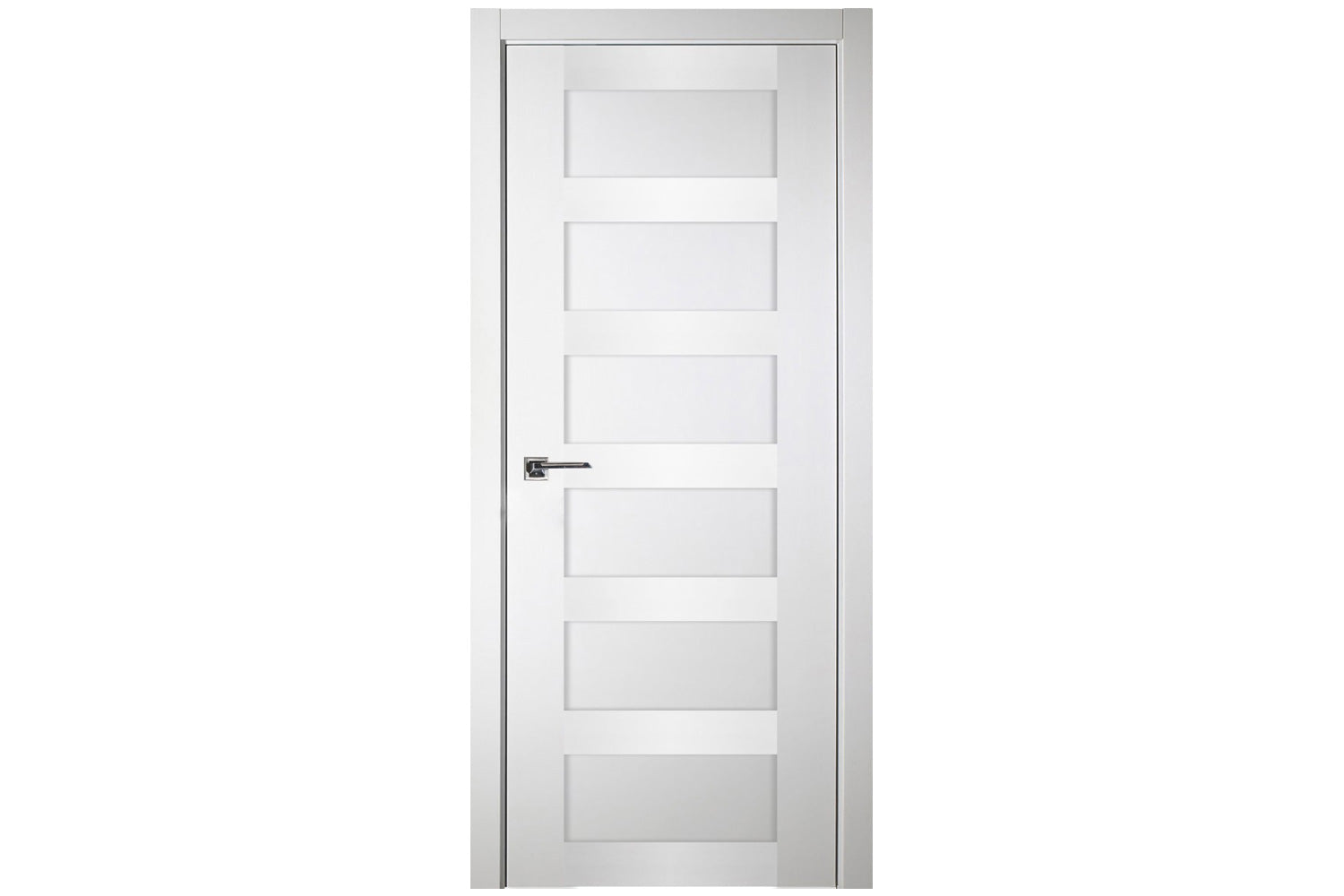 Nova Italia Stile 6 Lite Alaskan White Laminate Interior Door