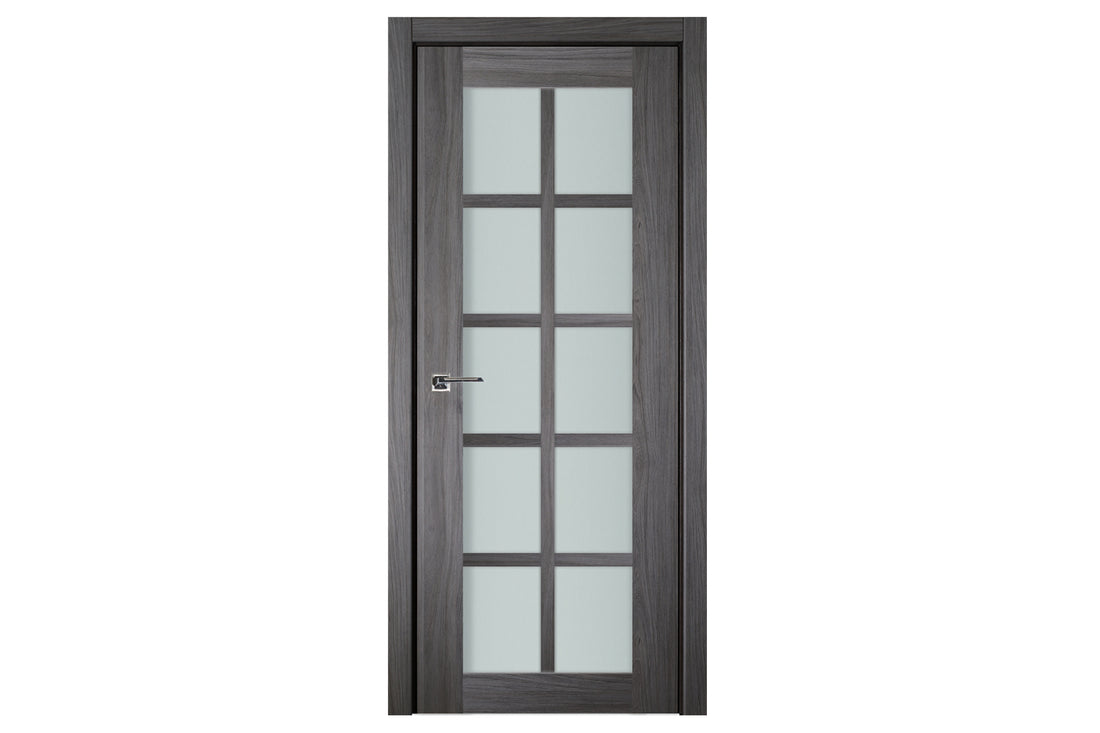 Nova Italia Swiss Elm 10-Lite Laminated French Door - Single Door