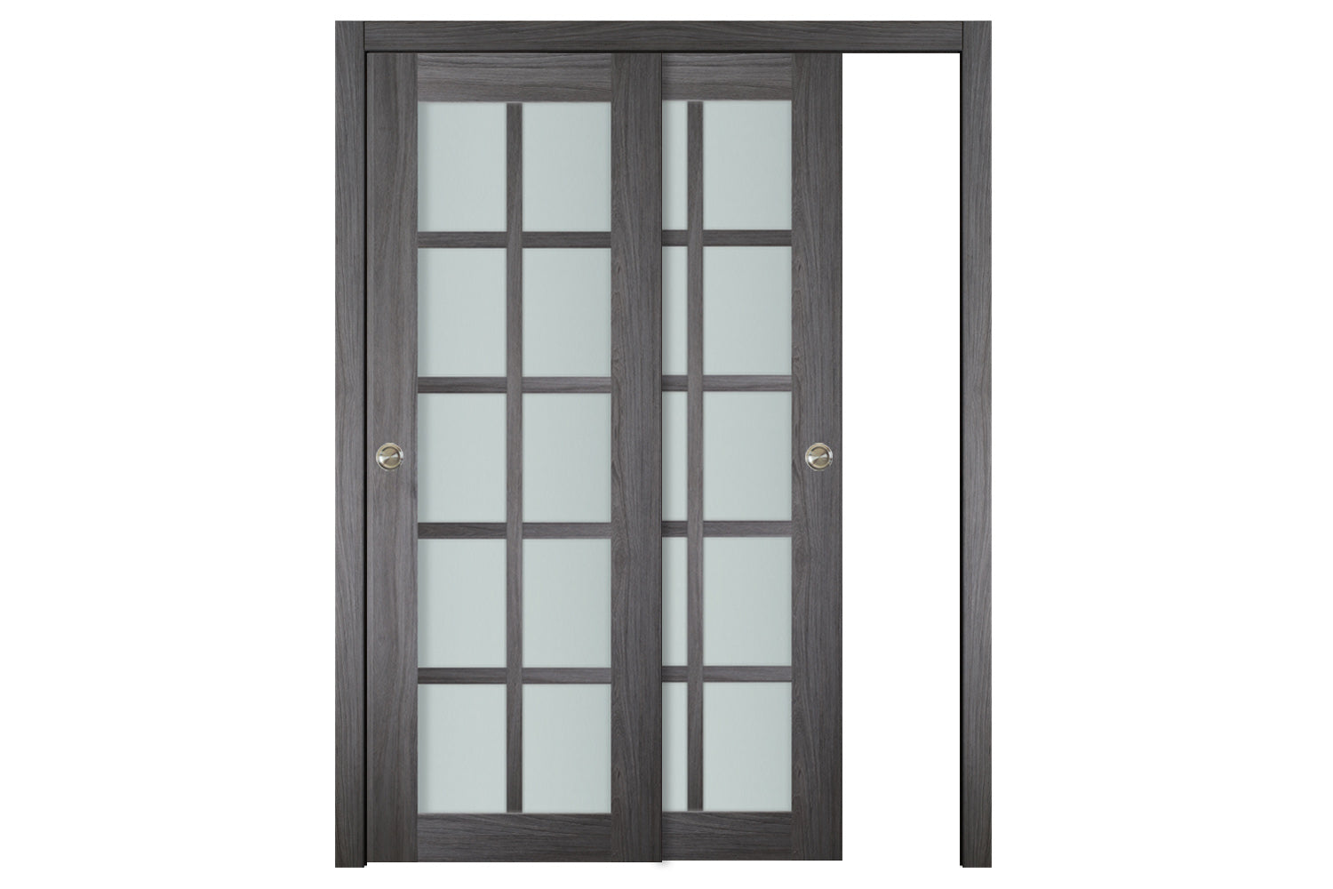Nova Italia Swiss Elm 10-Lite Laminated French Door - Bypass Door