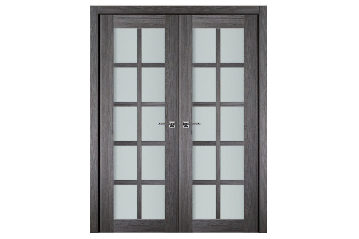 Nova Italia Swiss Elm 10-Lite Laminated French Door - Double Door