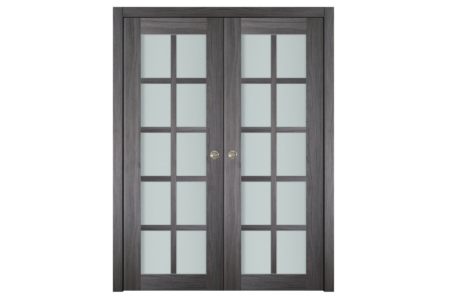 Nova Italia Swiss Elm 10-Lite Laminated French Door - Double Pocket