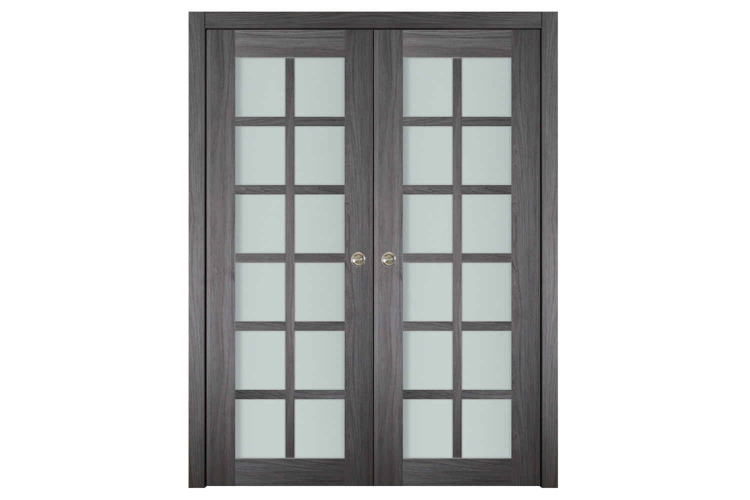 Nova Italia Swiss Elm 12-Lite Laminated French Door - Double Pocket