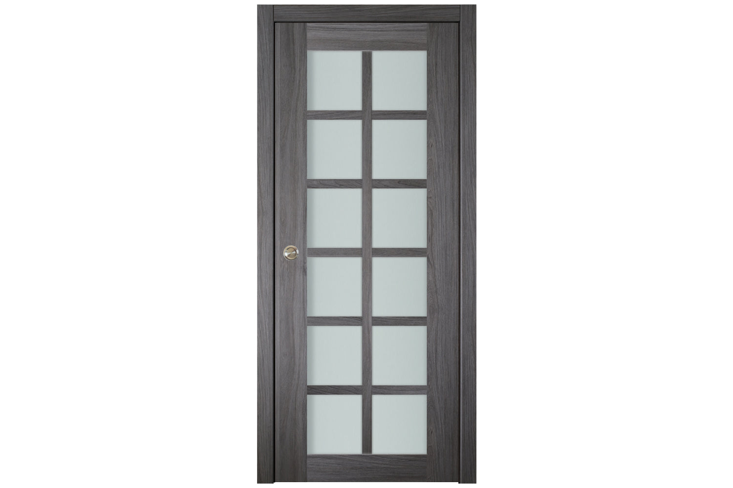 Nova Italia Swiss Elm 12-Lite Laminated French Door - Single Pocket