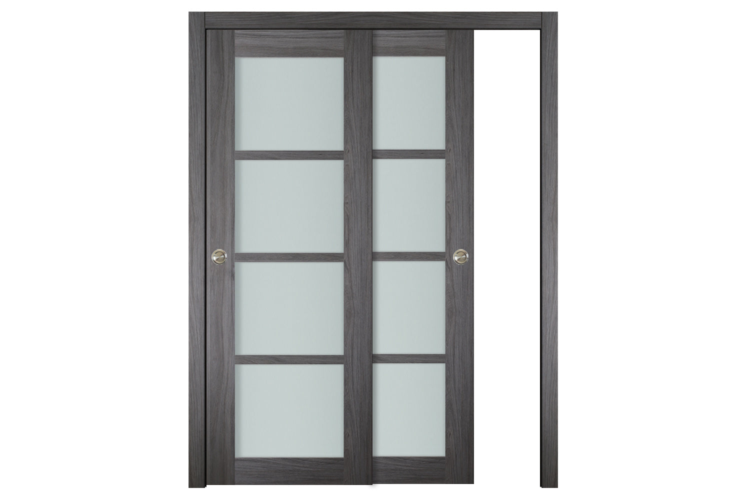 Nova Italia Swiss Elm 4-Lite Laminated French Door - Bypass Door