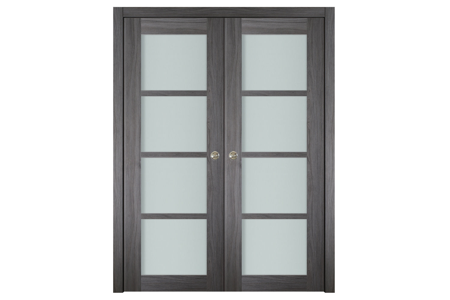 Nova Italia Swiss Elm 4-Lite Laminated French Door - Double Pocket
