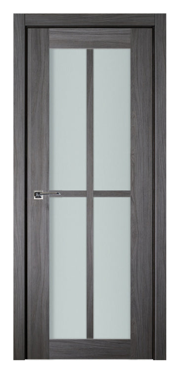 Nova Italia Swiss Elm 4-Lite Vertical Laminated French Door
