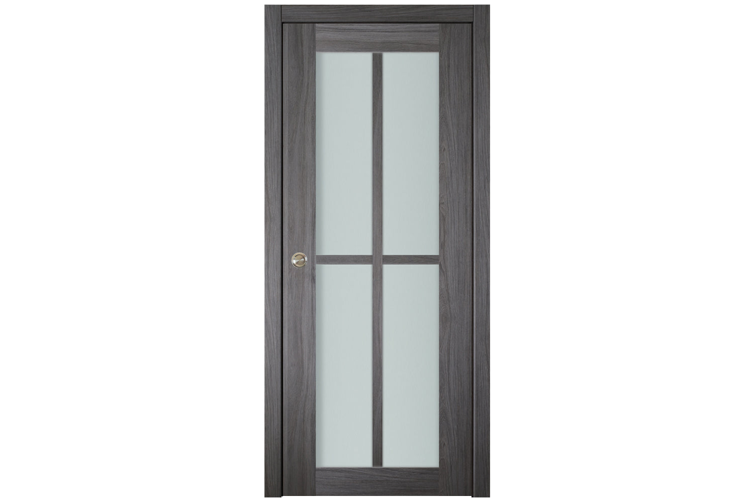 Nova Italia Swiss Elm 4-Lite Vertical Laminated French Door - Single Pocket