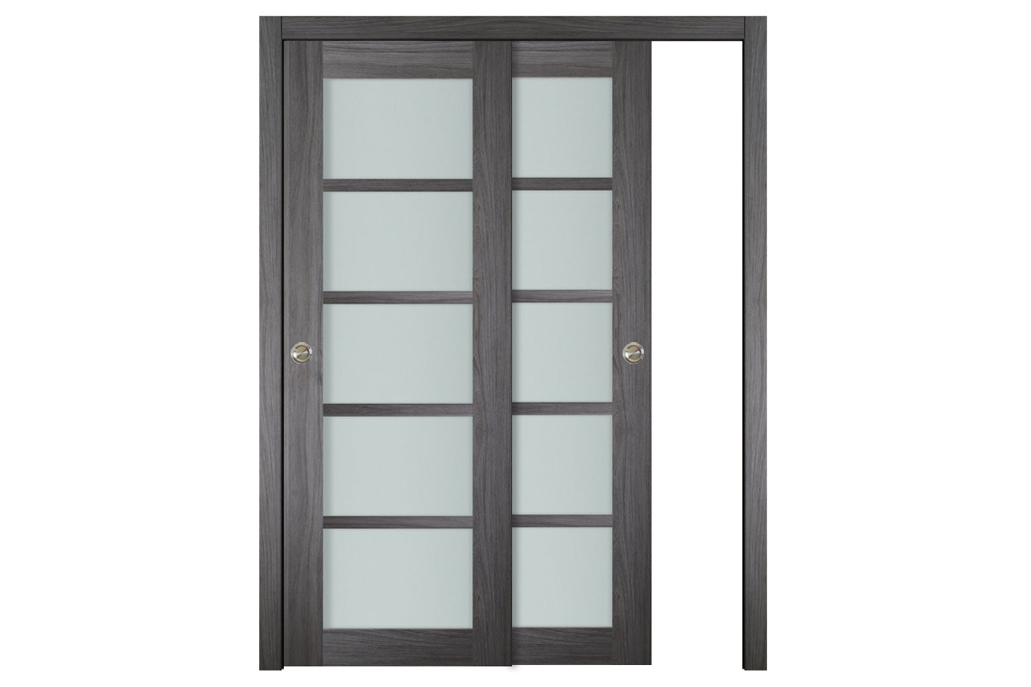 Nova Italia Swiss Elm 5-Lite Laminated French Door - Bypass Door