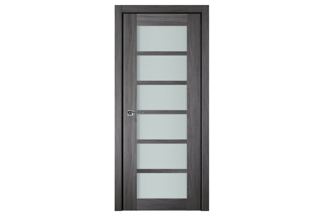 Nova Italia Swiss Elm 6-Lite Laminated French Door - Single Door