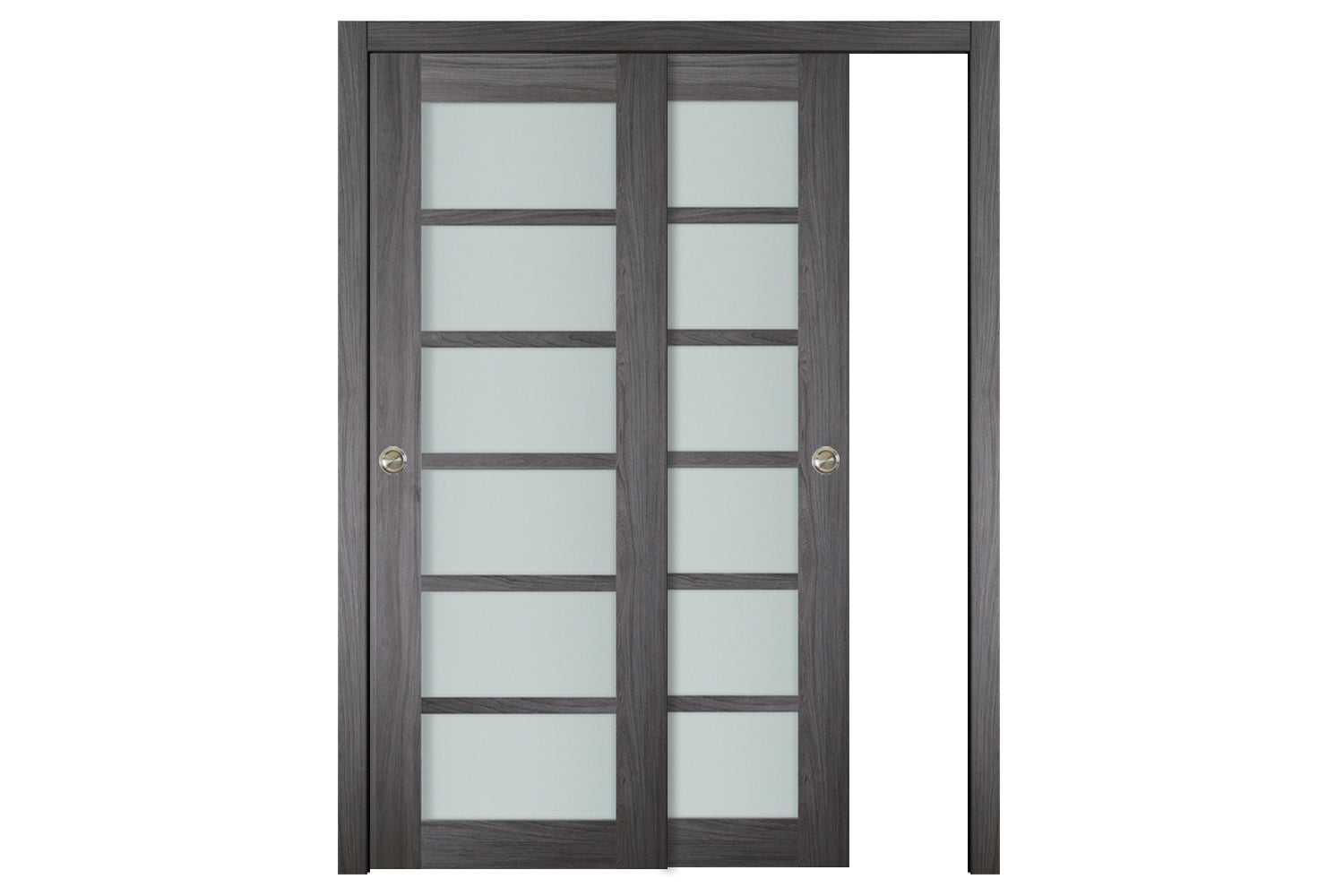 Nova Italia Swiss Elm 6-Lite Laminated French Door - Bypass Door