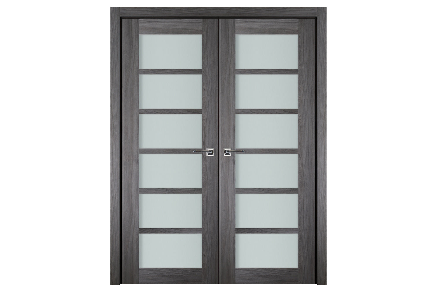 Nova Italia Swiss Elm 6-Lite Laminated French Door - Double Door