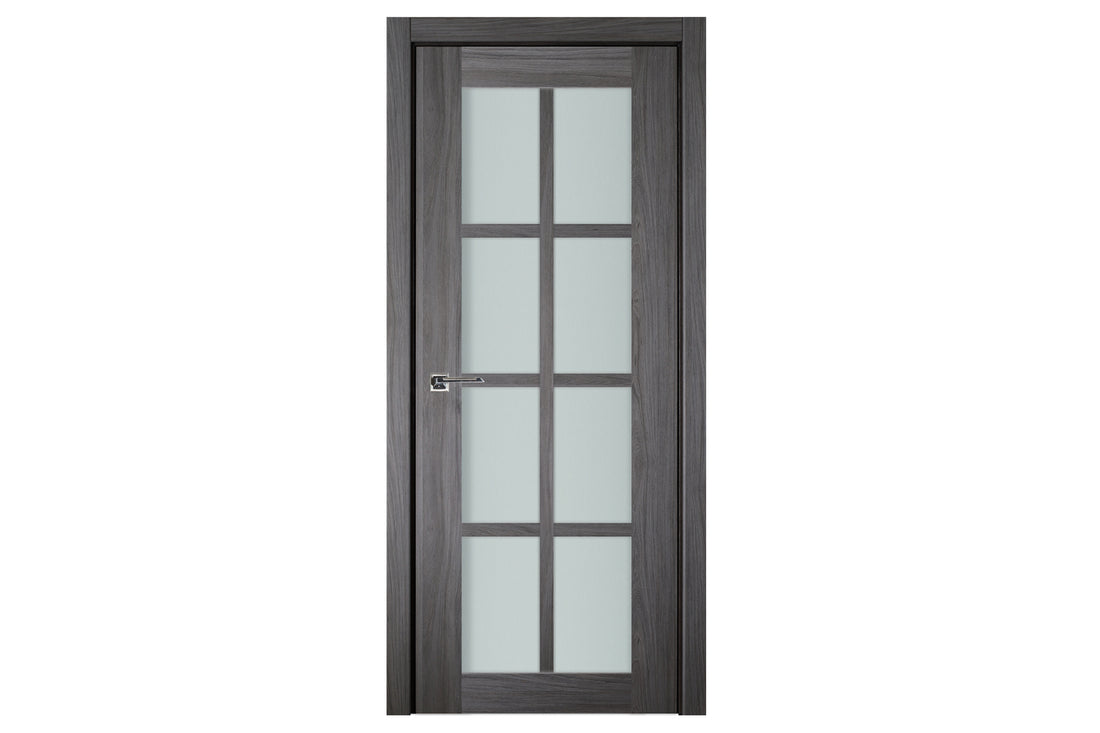 Nova Italia Swiss Elm 8-Lite Laminated French Door - Single Door