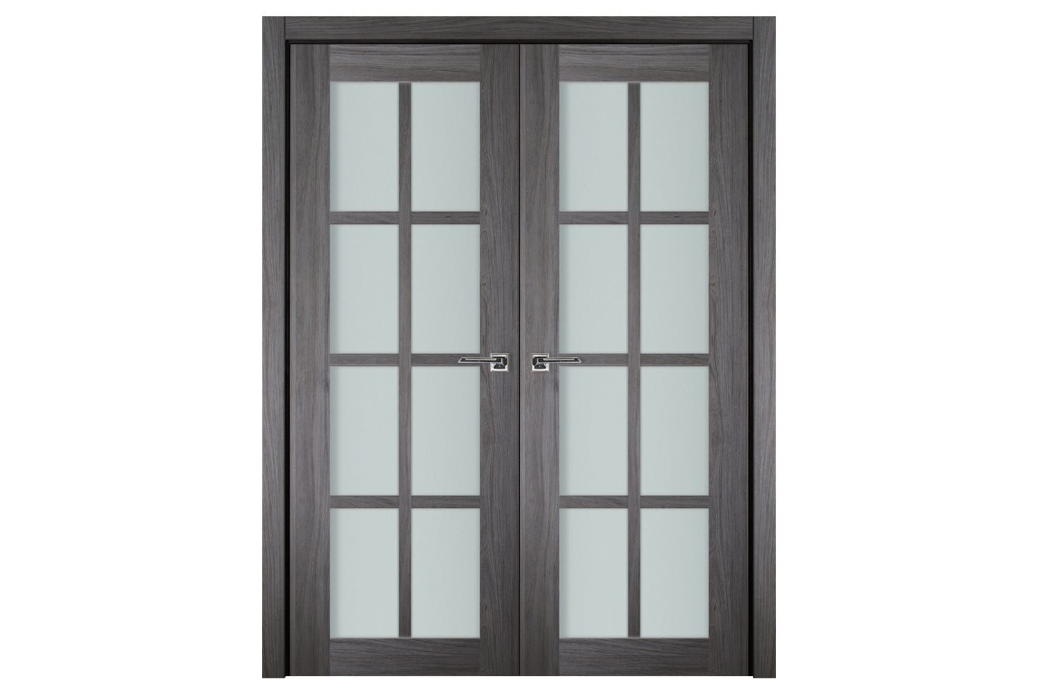 Nova Italia Swiss Elm 8-Lite Laminated French Door - Double Door