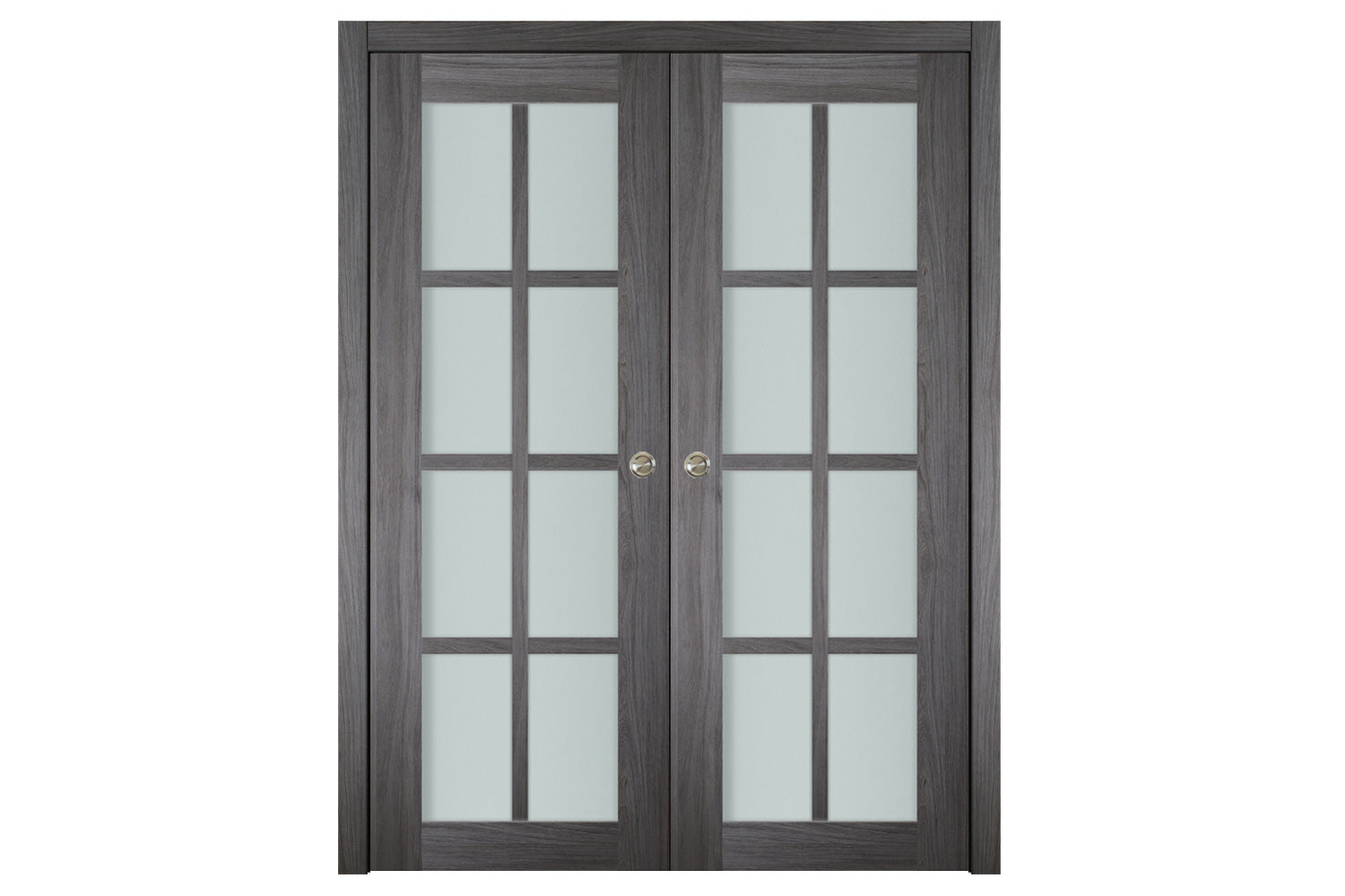 Nova Italia Swiss Elm 8-Lite Laminated French Door - Double Pocket