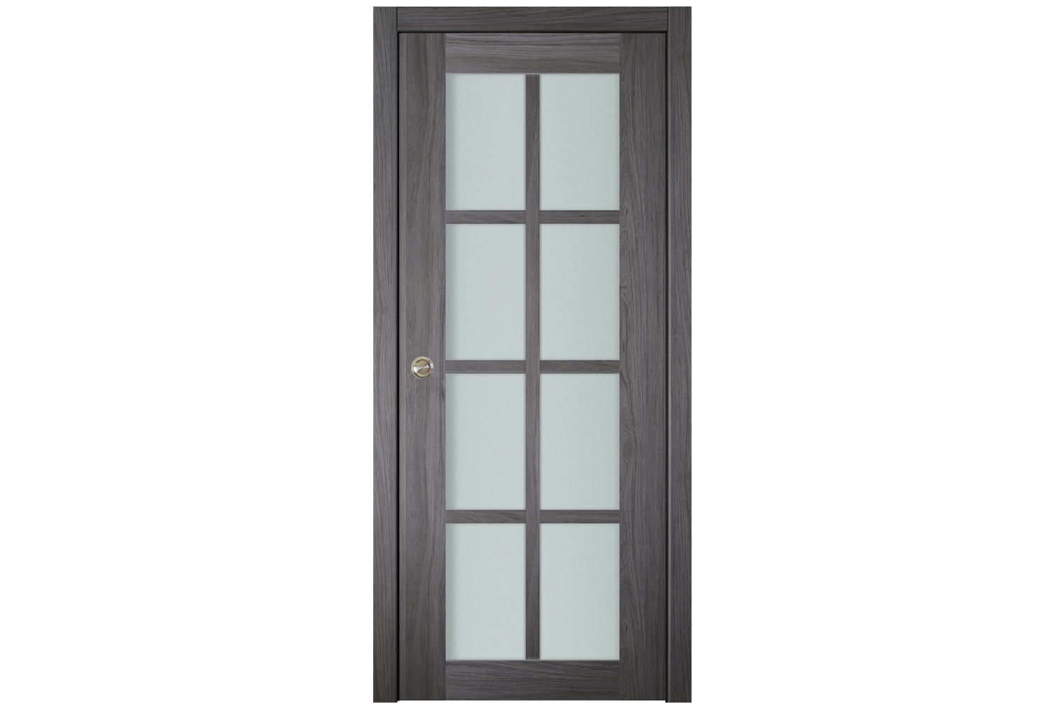Nova Italia Swiss Elm 8-Lite Laminated French Door - Single Pocket