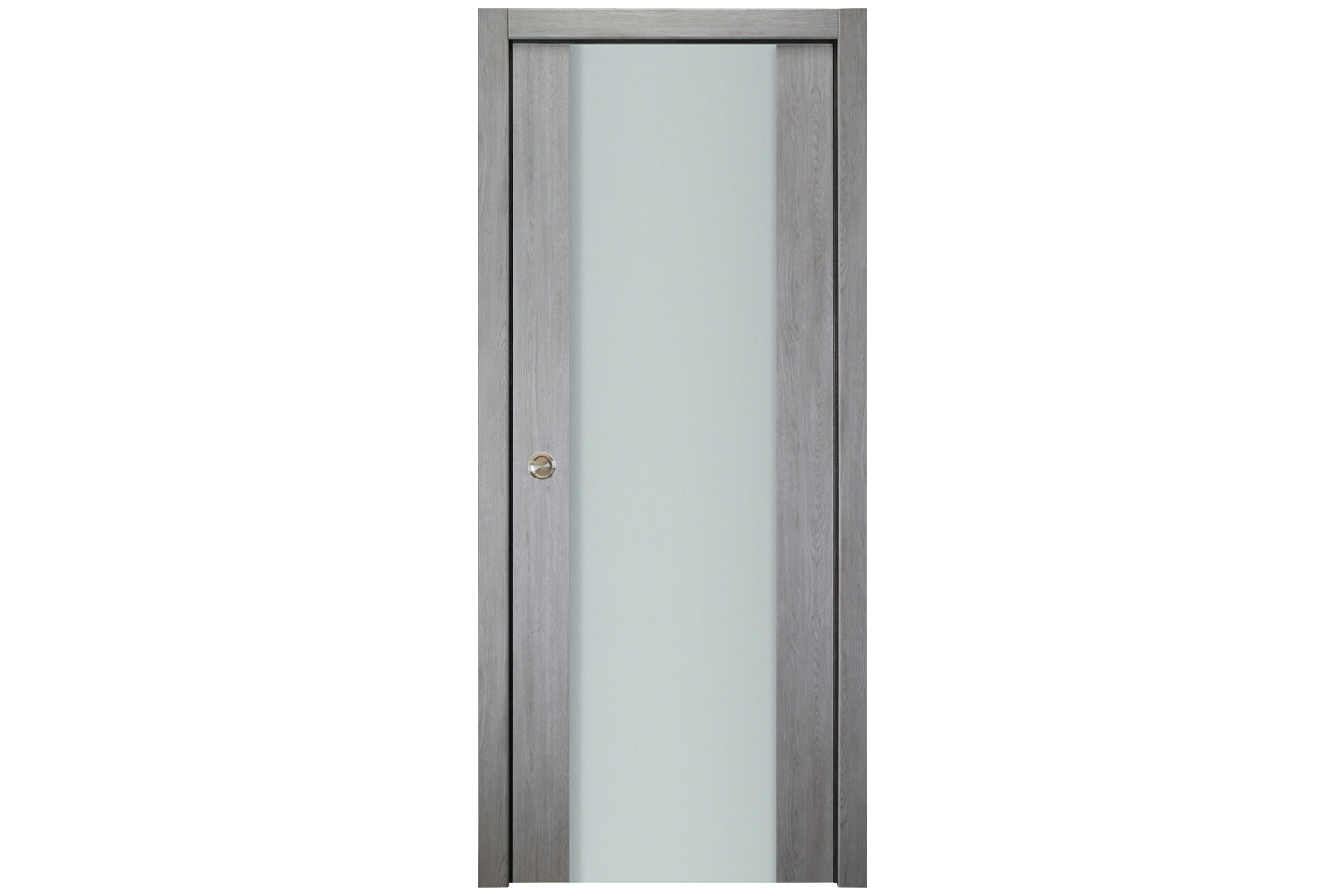 Nova Italia Vetro 01 Light Grey Laminate Interior Door - Single Pocket Door