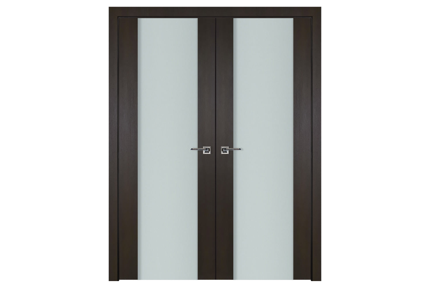 Nova Italia Vetro 01 Premium Wenge Laminate Interior Door - Double Door