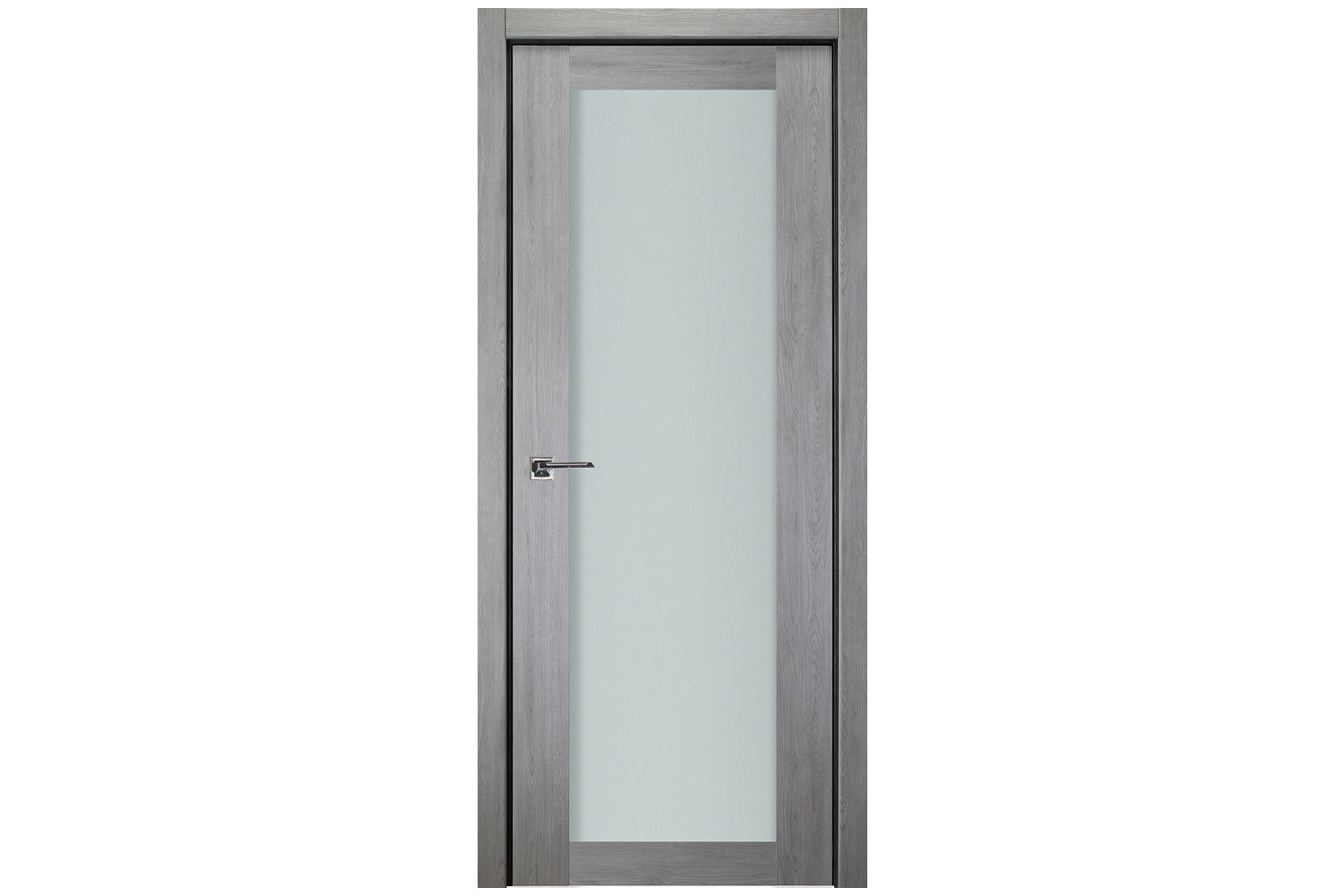 Nova Italia Vetro 1 Lite Light Grey Laminate Interior Door - Single Door