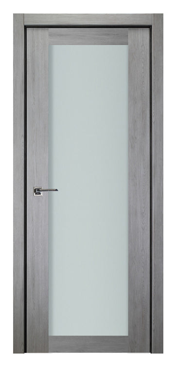 Nova Italia Vetro 1 Lite Light Grey Laminate Interior Door
