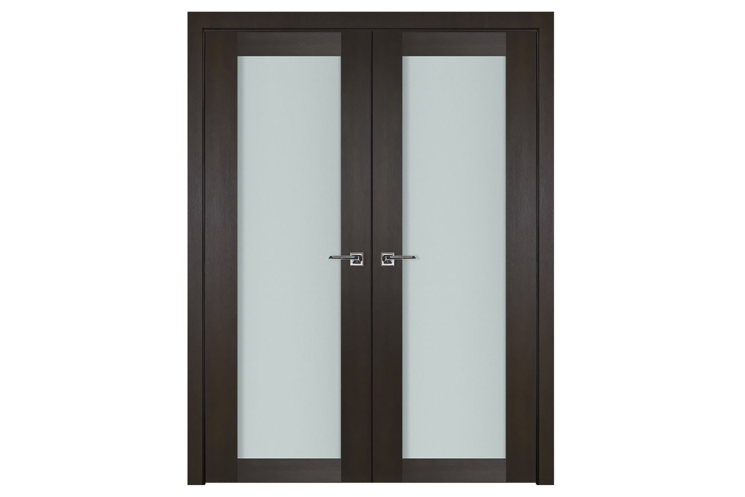 Nova Italia Vetro 1 Lite Premium Wenge Laminate Interior Door - Double Door