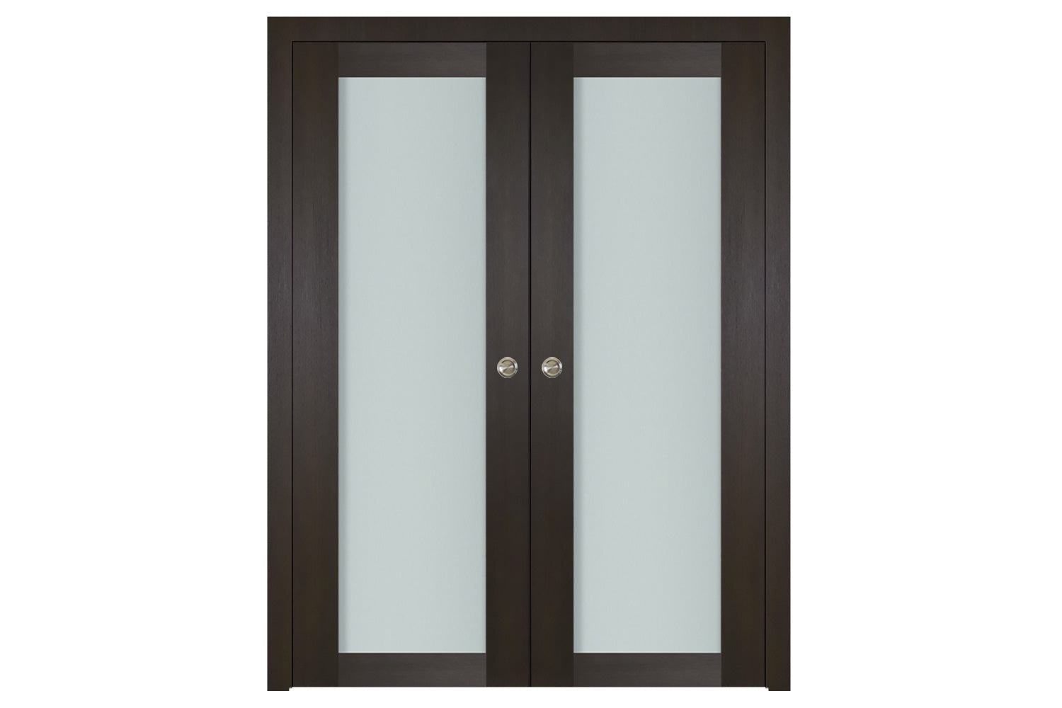 Nova Italia Vetro 1 Lite Premium Wenge Laminate Interior Door - Double Pocket