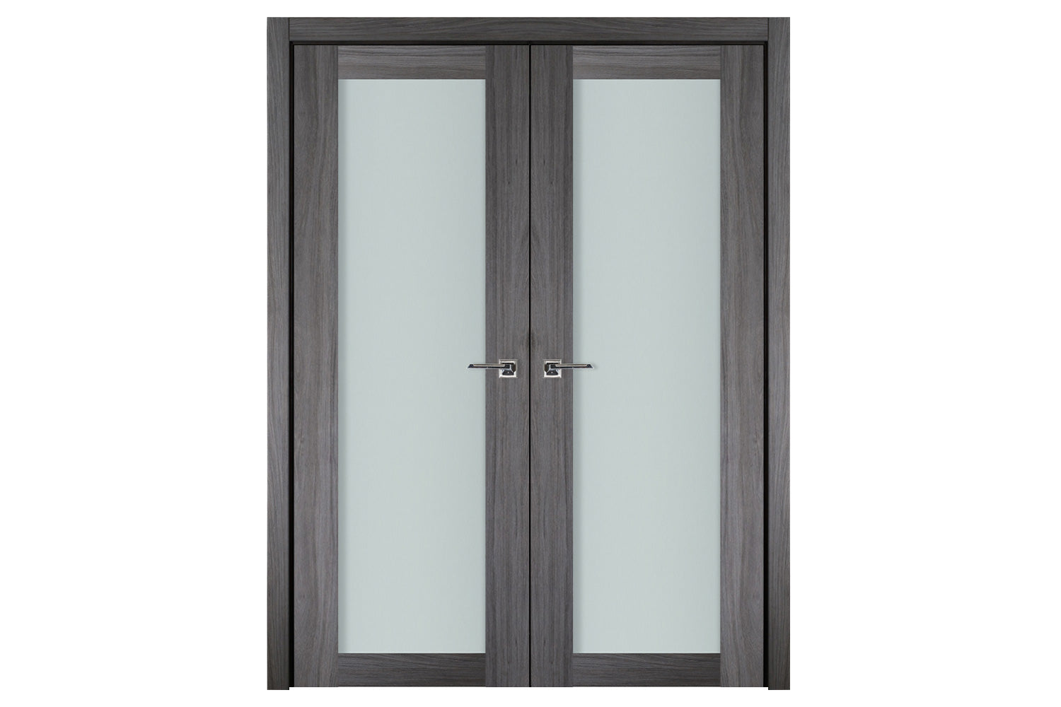 Nova Italia Vetro 1 Lite Swiss Elm Laminate Interior Door - Double Door