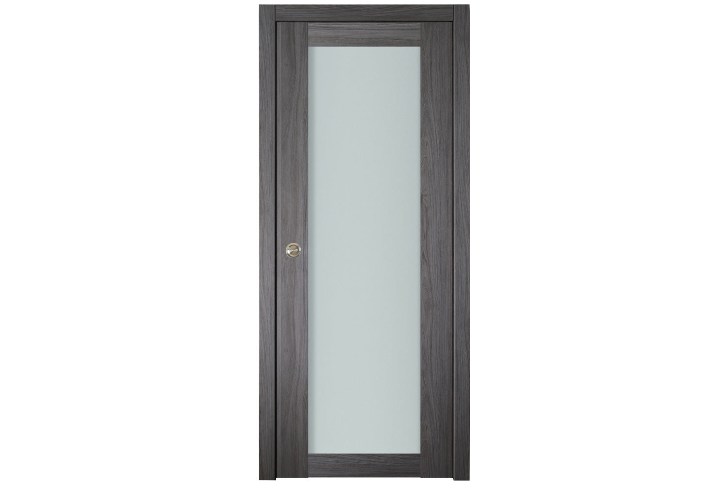 Nova Italia Vetro 1 Lite Swiss Elm Laminate Interior Door - Single Pocket Door